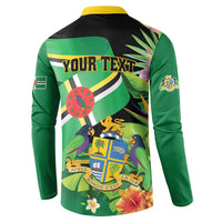 Personalized Dominica Button Sweatshirt Nature Island of the Caribbean - Wonder Print Shop