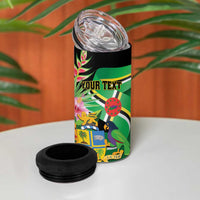 Personalized Dominica 4 in 1 Can Cooler Tumbler Nature Island of the Caribbean - Wonder Print Shop