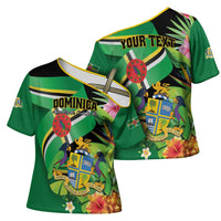 Personalized Dominica Cross Shoulder Shirt Nature Island of the Caribbean - Wonder Print Shop