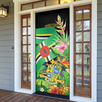 Personalized Dominica Door Cover Nature Island of the Caribbean - Wonder Print Shop