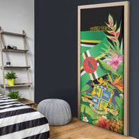 Personalized Dominica Door Cover Nature Island of the Caribbean - Wonder Print Shop