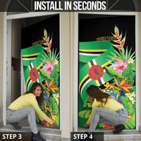 Personalized Dominica Door Cover Nature Island of the Caribbean - Wonder Print Shop