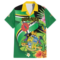 Personalized Dominica Family Matching Summer Maxi Dress and Hawaiian Shirt Nature Island of the Caribbean - Wonder Print Shop