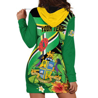 Personalized Dominica Hoodie Dress Nature Island of the Caribbean - Wonder Print Shop