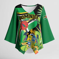 Personalized Dominica Kimono Sleeve Blouse Nature Island of the Caribbean - Wonder Print Shop