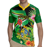 Personalized Dominica Rugby Jersey Nature Island of the Caribbean - Wonder Print Shop