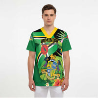 Personalized Dominica Scrub Top Nature Island of the Caribbean - Wonder Print Shop