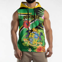 Personalized Dominica Sleeveless Hoodie Nature Island of the Caribbean - Wonder Print Shop