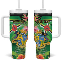 Personalized Dominica Tumbler With Handle Nature Island of the Caribbean - Wonder Print Shop