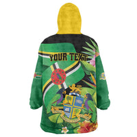 Personalized Dominica Wearable Blanket Hoodie Nature Island of the Caribbean - Wonder Print Shop