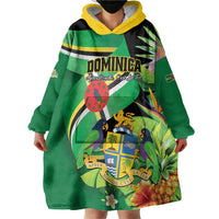 Personalized Dominica Wearable Blanket Hoodie Nature Island of the Caribbean - Wonder Print Shop