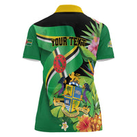 Personalized Dominica Women Polo Shirt Nature Island of the Caribbean - Wonder Print Shop