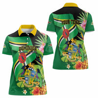 Personalized Dominica Women Polo Shirt Nature Island of the Caribbean - Wonder Print Shop