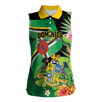 Personalized Dominica Women Sleeveless Polo Shirt Nature Island of the Caribbean - Wonder Print Shop