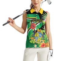 Personalized Dominica Women Sleeveless Polo Shirt Nature Island of the Caribbean - Wonder Print Shop