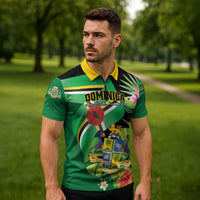 Personalized Dominica Zipper Polo Shirt Nature Island of the Caribbean - Wonder Print Shop