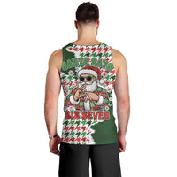 Funny Santa Claus Says Six Seven Men Tank Top Christmas Houndstooth Pattern - Wonder Print Shop