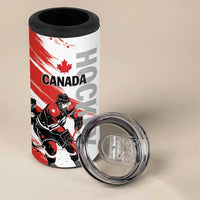 Custom Canada Hockey 4 in 1 Can Cooler Tumbler Canada Owns Hockey - Wonder Print Shop