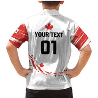 Custom Canada Hockey Family Matching Mermaid Dress and Hawaiian Shirt Canada Owns Hockey - Wonder Print Shop