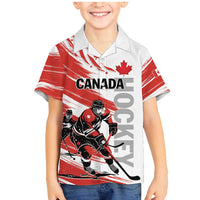 Custom Canada Hockey Family Matching Mermaid Dress and Hawaiian Shirt Canada Owns Hockey - Wonder Print Shop