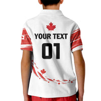 Custom Canada Hockey Kid Polo Shirt Canada Owns Hockey - Wonder Print Shop