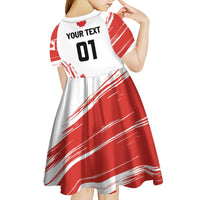 Custom Canada Hockey Kid Short Sleeve Dress Canada Owns Hockey - Wonder Print Shop