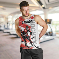 Custom Canada Hockey Men Tank Top Canada Owns Hockey - Wonder Print Shop