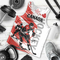 Custom Canada Hockey Men Tank Top Canada Owns Hockey - Wonder Print Shop