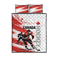 Canada Hockey Quilt Bed Set Canada Owns Hockey - Wonder Print Shop