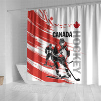 Canada Hockey Shower Curtain Canada Owns Hockey