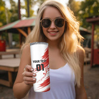 Custom Canada Hockey Skinny Tumbler Canada Owns Hockey - Wonder Print Shop