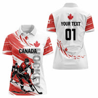Custom Canada Hockey Women Polo Shirt Canada Owns Hockey - Wonder Print Shop