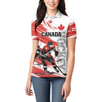 Custom Canada Hockey Women Polo Shirt Canada Owns Hockey - Wonder Print Shop