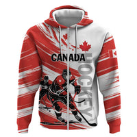 Custom Canada Hockey Zip Hoodie Canada Owns Hockey - Wonder Print Shop