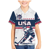 Custom USA Hockey Family Matching Mermaid Dress and Hawaiian Shirt Team USA Champions - Wonder Print Shop
