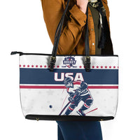 USA Hockey Leather Tote Bag Team USA Champions - Wonder Print Shop