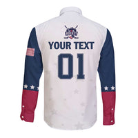 Custom USA Hockey Long Sleeve Button Shirt Team USA Champions - Wonder Print Shop