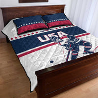 USA Hockey Quilt Bed Set Team USA Champions - Wonder Print Shop