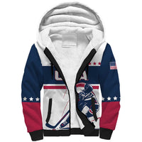Custom USA Hockey Sherpa Hoodie Team USA Champions - Wonder Print Shop