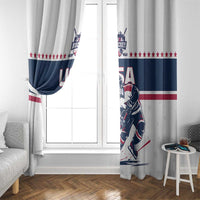 USA Hockey Window Curtain Team USA Champions - Wonder Print Shop
