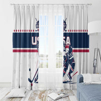 USA Hockey Window Curtain Team USA Champions - Wonder Print Shop