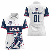 Custom USA Hockey Women Polo Shirt Team USA Champions - Wonder Print Shop