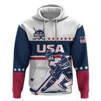 Custom USA Hockey Zip Hoodie Team USA Champions - Wonder Print Shop