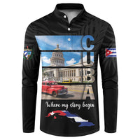Cuba El Capitolio Button Sweatshirt Where My Story Begin - Wonder Print Shop