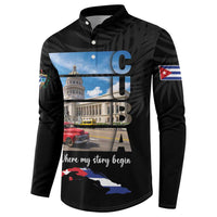 Cuba El Capitolio Button Sweatshirt Where My Story Begin - Wonder Print Shop