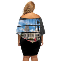 Cuba El Capitolio Family Matching Off Shoulder Short Dress and Hawaiian Shirt Where My Story Begin - Wonder Print Shop