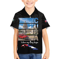 Cuba El Capitolio Family Matching Tank Maxi Dress and Hawaiian Shirt Where My Story Begin - Wonder Print Shop