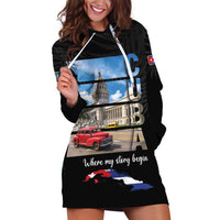Cuba El Capitolio Hoodie Dress Where My Story Begin - Wonder Print Shop