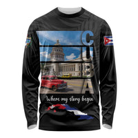 Cuba El Capitolio Long Sleeve Shirt Where My Story Begin - Wonder Print Shop