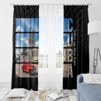 Cuba El Capitolio Window Curtain Where My Story Begin - Wonder Print Shop